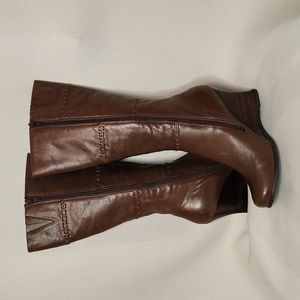 Wilson's Leather Tall Stacked Heel Boots Size 10 | Women's Tall Boots